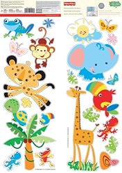 Animals of the Rain Forest Fisher Price Wall Stickers
