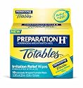 Preparation H Hemorrhoidal with Witch Hazel Wipes, Totables Irritation Relief, 10 Individual Wipes (Pack of 2)