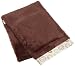 Carters Everyday Easy Faux Fur with Satin Blanket, Brown/Sage Circles