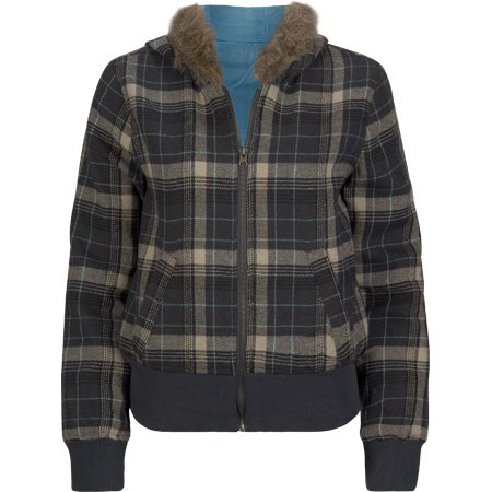 FULL TILT Bomber Womens Hoodie - Charcoal