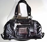 Coach 15914 Poppy Leather Satchel Bag Purse Black