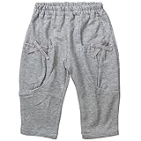 《H28年秋冬物》(日本製) Pample Mousse(パンプルムース) 40/2ミニ裏毛8分丈ジョッパーズパンツ95cm/GY NO.DP-63307