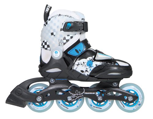 Powerslide Kinder Skates Phuzion 3 Boys, schwarz weiss blau, 33-36, 940113/33 Preisvergleich