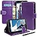 Nexus 6 Case, Nexus 6 flip Case, E LV nexus 6 Case Cover - Deluxe PU Leather Flip Wallet Case Cover for Google nexus 6 with 1 Stylus - PURPLE