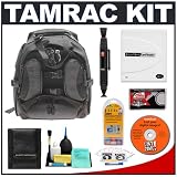 Tamrac 5574 Expedition 4 Camera Backpack (Black/Gray) + Accessory Kit for Canon Rebel XSi, XS, XTi, 40D, Nikon D40, D60, D80, D200, D300, D700, Olympus Evolt E-410, E-420, E-510, E-520, and Sony Alpha A200, A300, A350, A700 Digital SLR