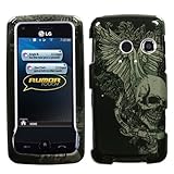 MyBat LG Rumor Touch / Banter Touch Phone Protector Cover - Skull Wing