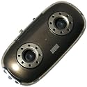August MB100C Portable MP3 Player - Pocket Stereo with Integrated Speakers and LED Torch - Gold