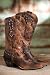Women's Ariat Rhinestone Leather Cowboy Boots, SASSY BROWN, Size 9