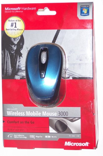 Microsoft Wireless Mobile Mouse 3000 (Blue)