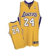 Kobe Bryant Gold adidas NBA Authentic Los Angeles Lakers Jersey