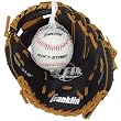 Franklin Field-Flex Teeball Glove and Ball - Tan/Black