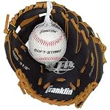 Black & Tan Baseball Glove with Ball