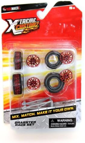 Ridemakerz Xtreme Customz Dragster Race Set Wheel and Rims Set