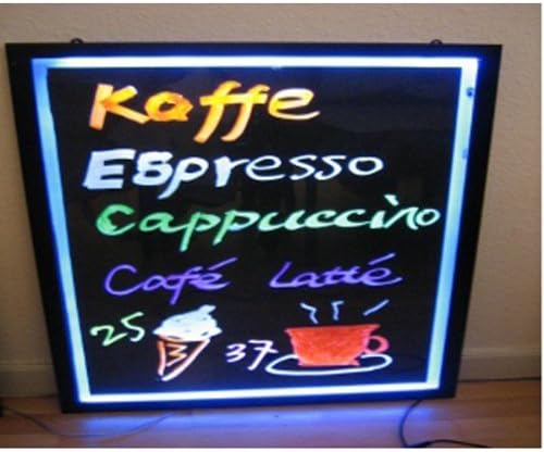 KevinDeal(TM) Magic Lighted(7 Color in 28 Modes) Writable Erasable LED Menu Boards High Visibility for Business Restaurant Coffe Bar Show with Remote Control