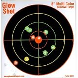 100 Pack - 8" Reactive Splatter Targets - GlowShot - Multi Color - See Your Hits Instantly - Gun Targets and Rifle Targets - Glow Shot - Search Glowshot for our 6", 8" and 10" Target Packs