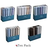 YED01 Ten Of Set With Free Box Y&G Mens Cotton Handkerchiefs Japanese Fashion- variety of colors