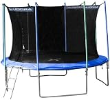 Hudora Trampolin mit Sicherheitsnetz 426cm �, 4 F��e, belastb. bis 150 kg