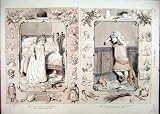 1891 Good Girls Christmas Bad Scene Happy Sad Sepia