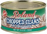 Roland Chopped Clams, 6.5-Ounce Tins (Pack of 12)