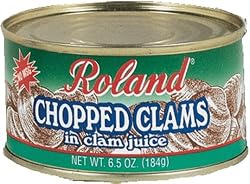 Roland Chopped Clams in Clam Juice, 6.5-Ounce Tins (Pack of 12)