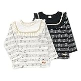 dolcina(ドルチーナ) 音符柄Ｔシャツ (80～140cm) キムラタンの子供服 (33261x33461-163) オフホワイト 95