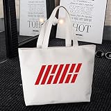 韓流グッズ 可愛 ファッション VIP hiphop IKON BOBBY/B.I SHOW TIME バッグ ハンドバッグ (ホワイト)