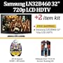 Samsung LN32B460 32" 720p LCD HDTV + 6ft HDMI Cable + Screen Cleaning Kit