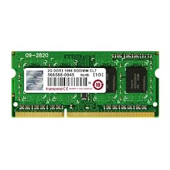 Transcend CL7 Arbeitsspeicher 2GB (1066Mhz, SO-DIMM) DDR3-RAM Kit)