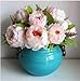 hilingo 1 Bouquet Fake Peony Artificial Flowers Home Wedding Decor Pink