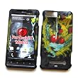 For Motorola DROID X MB810 & Droid X2 MB870 (Verizon) Rubberized Snap On Protector Hard Case Image Cover "Love Is Victory" Design