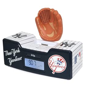 MLB New York Yankees Slumber Dock Dual Alarm Clock Radio Ipod Dock by 