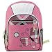 17 inch American Princess Pink Plaid Butterfly Student Bookbag Backpack