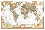 World Political Map, Executive Style Education Poster Print, 73x48