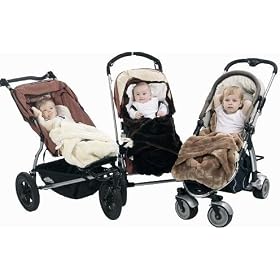 Minimink MILK Ultra Soft Faux Fur Pram Papoose-Fits Standard Prams