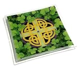Peggy Karr 10-Inch Glass Celtic Knot Square Plate