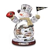 New Orleans Saints Masterpiece Edition Crystal Snowman Figurine by The Bradford Exchange