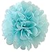 Orino8482; Pom Poms - 5pcs 2 Sizes Tissue Paper Flowers, Tissue Paper Pom Poms, Wedding Decor, Party Decor, Pom Pom Flowers, Tissue Paper, Tissue Paper Flowers Kit, Pom Poms Craft, Wedding Pom Poms, Pom Poms Decoration (Blue&Light Blue)