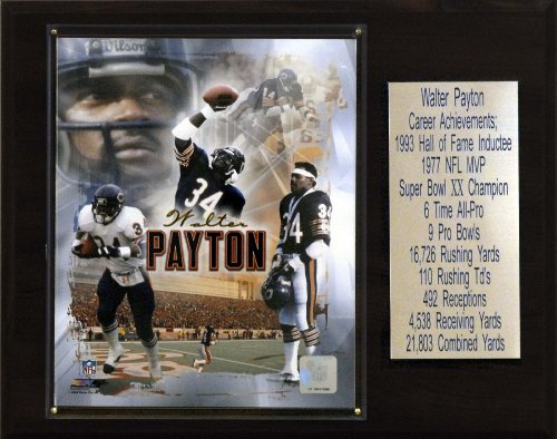 NFL Walter Payton Chicago Bears Career Stat Plaque