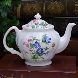 Botanical Floral Bone China Teapot