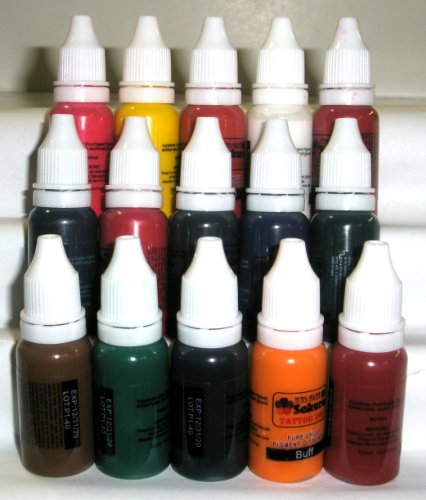 Iron Sakura Tattoo INK Pigment High Quality 15 Colors 15ml or