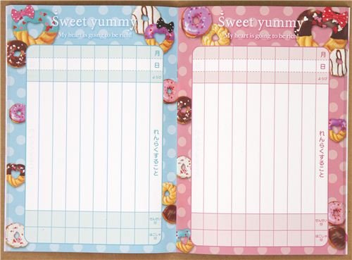 Imagen 4 de Agenda planificadora de deberes con donuts de Japón
