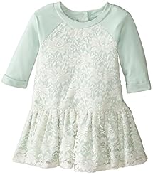 Girls Animal Print Cotton/Polyester/Tulle Glittering Sequined Lace Short Sleeves  Shirt  Dress