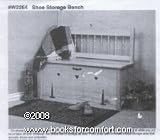 Woodworking Plans for Shoe Storage Bench and Country Grocery Bag Holder