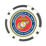 Poker Chip Card Guard of U.S. Navy Marine Corps Logo (Semper Fi (Fidelis))