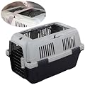 Tiertransportbox CEDDY-Go 4 Deluxe Wei�-Grau Gurtf�hrung L�nge 63 cm (Art.Nr. 1034427250)