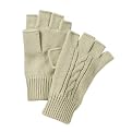 Men's Fingerless Glove - Cream