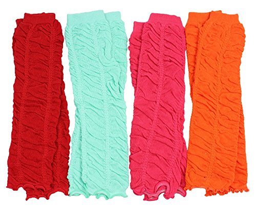 Ruffle 4 pack girls baby and toddler leg warmers by jud…