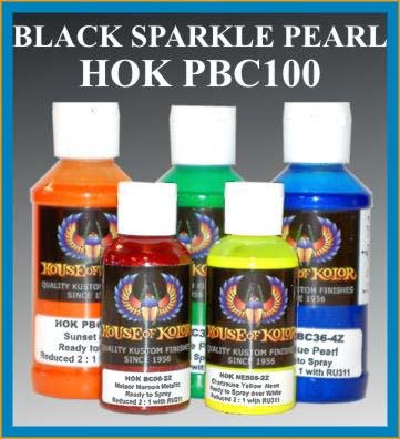 BLACK SPARKLE PEARL PBC100/PBC-100 HOUSE OF KOLOR 4 oz.