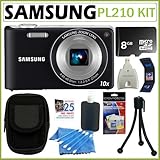 Samsung PL210 14MP Digital Camera with 27mm Wide Angle Lens in Indigo Blue  ....