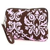 Belvah Quilted Damask iPad Case (Brown/ Pink)